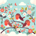 Chirpy Robin Springtime DIY Paint By Diamonds