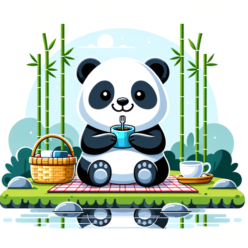 Panda's Bamboo Picnic Paint By Diamonds