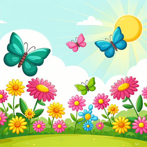 Cheerful Spring Meadow DIY Paint By Diamonds