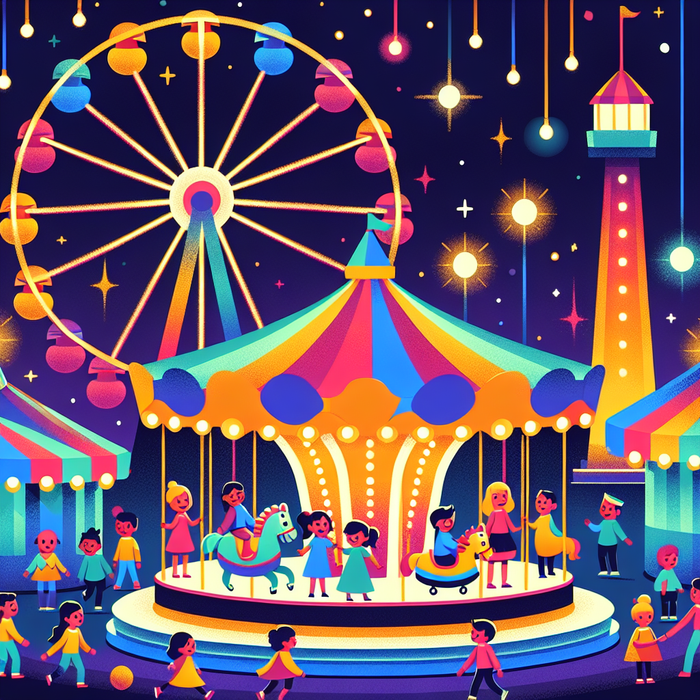 Colorful Carnival Night Paint By Diamond