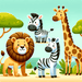 Amazing Safari Adventure Paint By Color