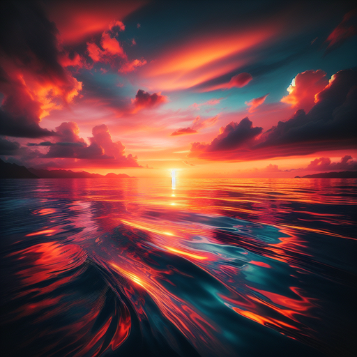 Radiant Ocean Sunset DIY Paint By Diamonds