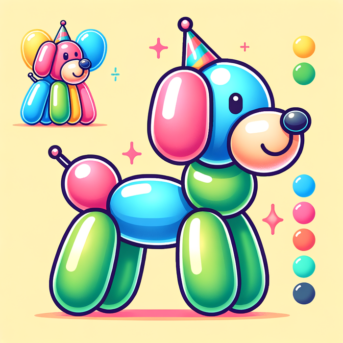 Bubbly Balloon Dog Painting By Diamonds Kit