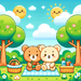 Teddy Bear Picnic DIY Paint By Diamonds