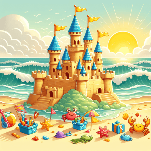 Sunny Sandcastle Paint By Color