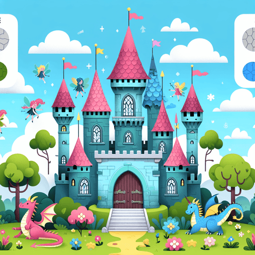 Magical Castle Land Painting By Diamonds Kit