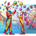 Circus Carnival DIY Paint By Diamonds