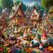 Charming Gnome Village Diamond Painting