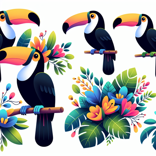 Tropical Toucan Treat Paint By Diamonds Kits