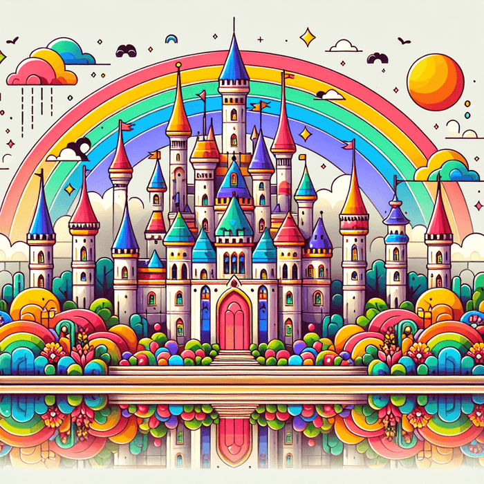 Enchanted Princess Castle Paint By Diamond