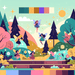 Friendly Fairy Forest Paint By Diamonds