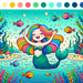 Friendly Mermaid Lagoon Paint By Diamond