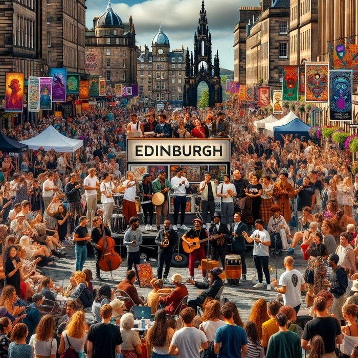 Edinburgh Festival Fringe - Scotland Paint By Color