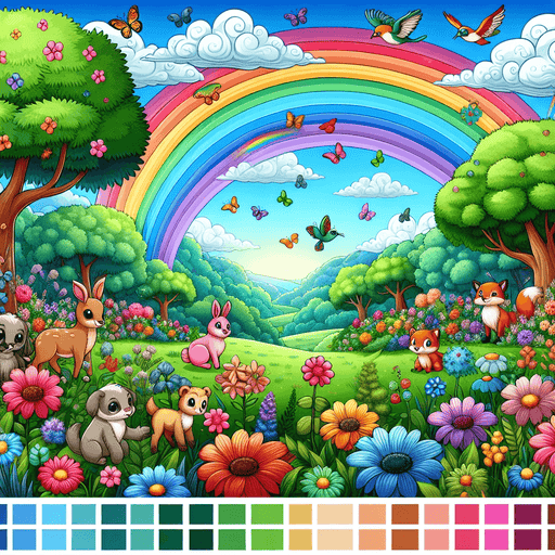 Whimsical Rainbow Adventure Diamonded Painting Kits