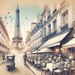 Elegant Parisian Streets Diamond Painting