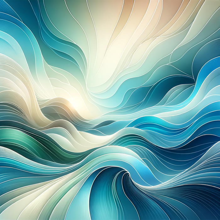 Abstract Ocean Waves 5D DIY Paint By Diamond Kit