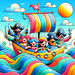 Sailing With Pirate Friends Paint By Diamonds