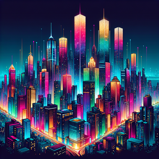 Dynamic Cityscape Nights Diamond Painting