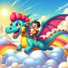 Fantasy Dragon Ride Painting Diamond Kit