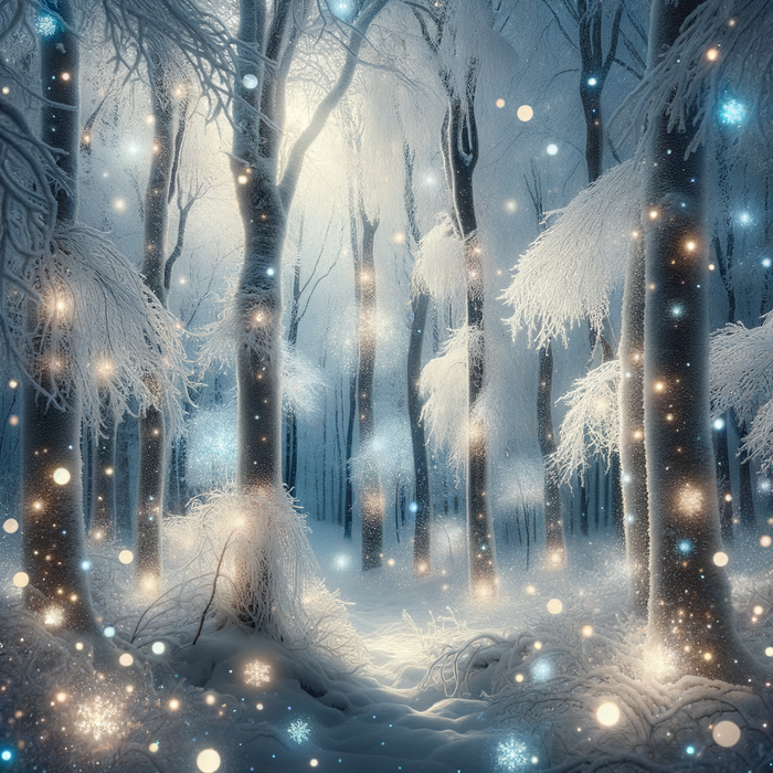 Winter's Enchanted Forest Paint By Diamonds Kits