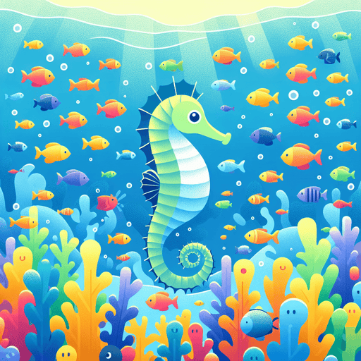 Sparkling Seahorse Adventure Paint By Diamonds