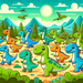 Dino Safari Expedition Diamond Painting