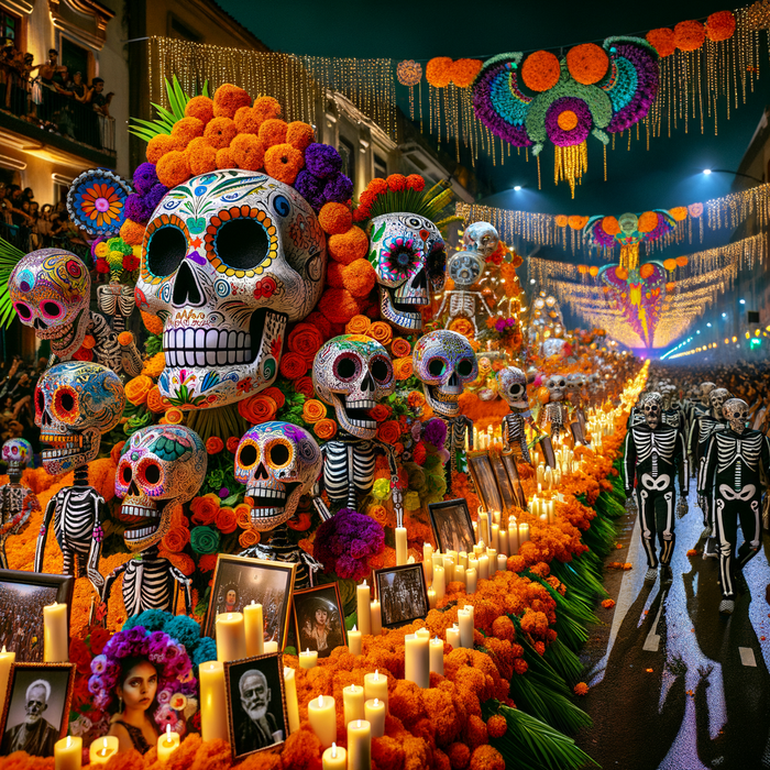 Day Of The Dead - Mexico City Diamonded Painting Kits