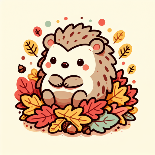 Charming Hedgehog Gathering Paint By Color