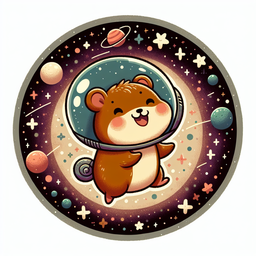 Space Hamster's Cosmic Quest Paint By Diamonds Art