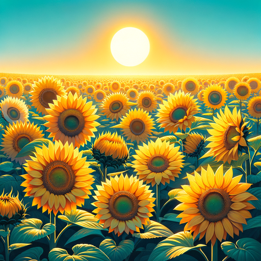 Radiant Sunflower Glow Diamond Painting