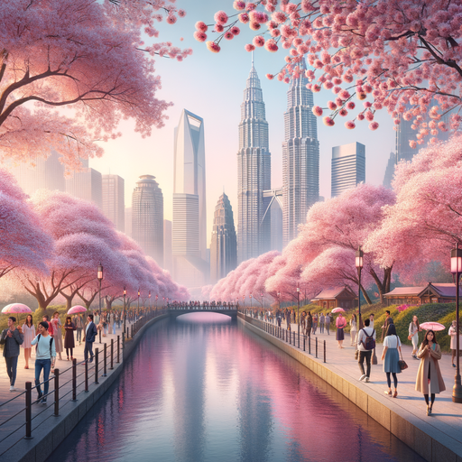 Cherry Blossom Festival - USA Paint By Color