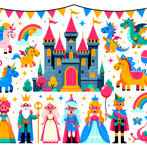 Fairy Tale Castle Party Paint By Color