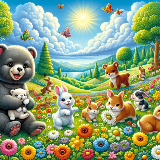 Animal Friends Playdate Paint By Color