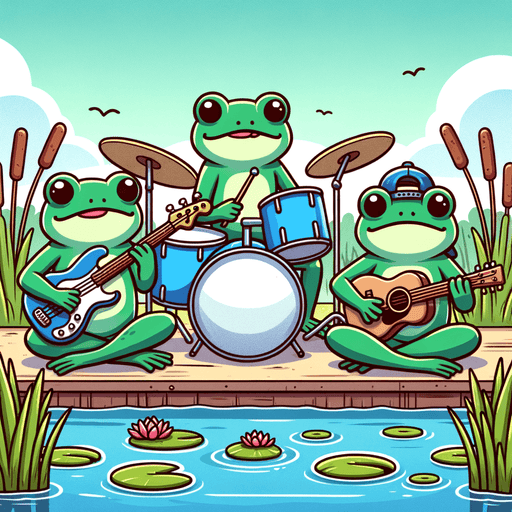 Funky Frog Band Paint By Diamond