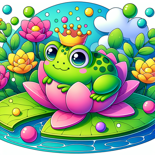 Silly Frog Prince Paint By Diamonds Kits