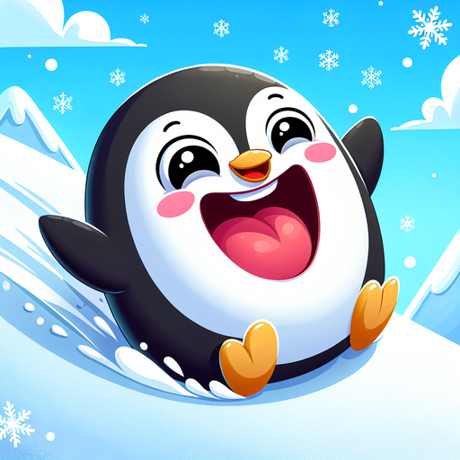 Joyful Penguin Diamond Painting