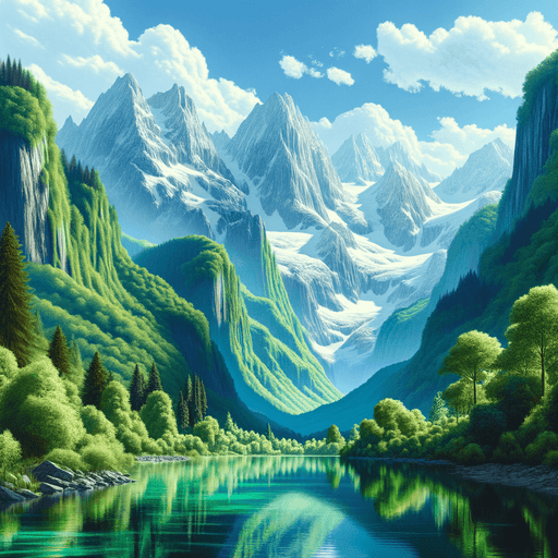 Majestic Mountain Reflections Paint By Diamonds Art