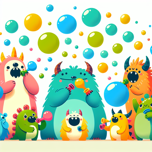 Bubble Blowing Beasts Paint By Diamond
