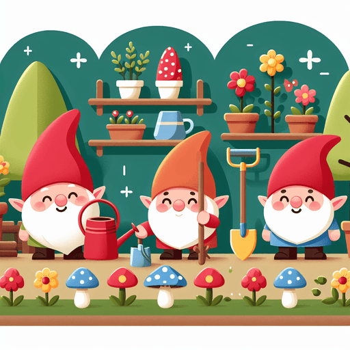 Little Garden Gnomes Diamonded Painting Kits
