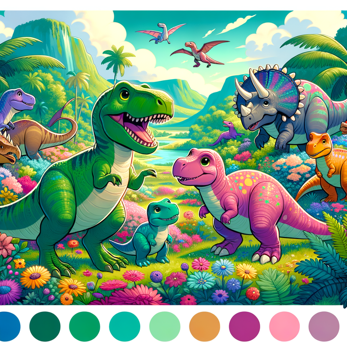 Wondrous Dinosaurs Painting Diamond Kit