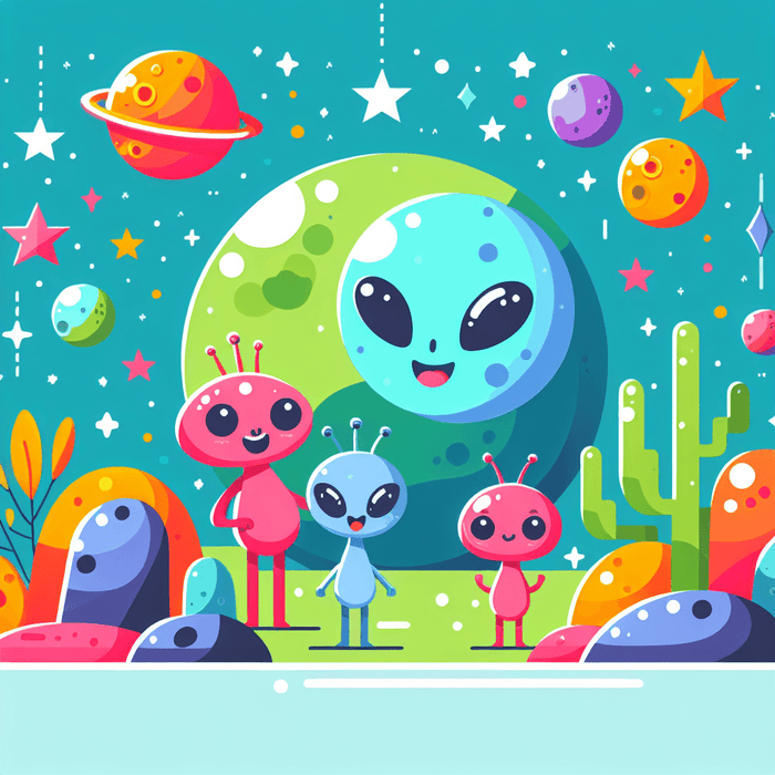 Friendly Alien Expedition Paint By Diamonds Art