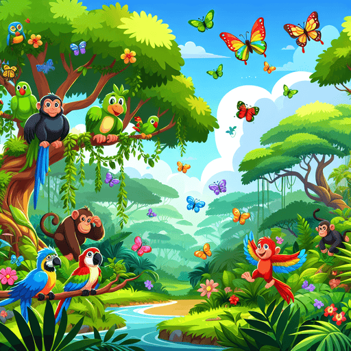 Radiant Rainforest Paint By Color