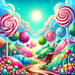 Whimsical Candyland Adventure Paint By Diamonds Art