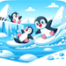 Winter Penguin Party Paint By Diamonds Kits