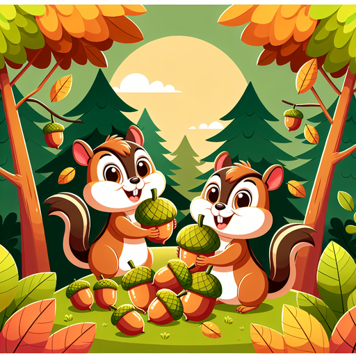 Lively Chipmunks Paint By Diamonds