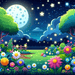 Magic Moonlit Garden DIY Paint By Diamonds