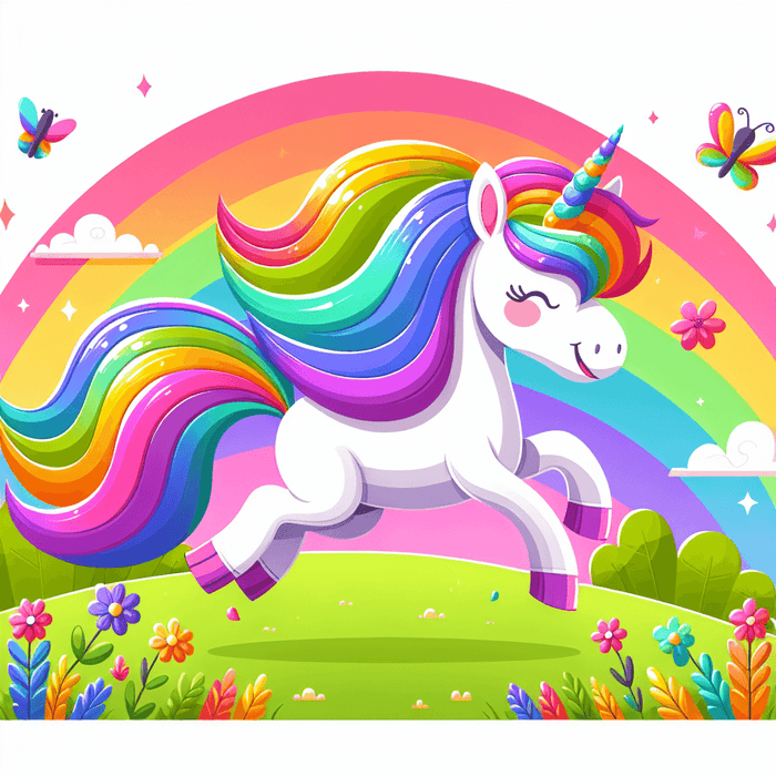 Dazzling Rainbow Unicorn Paint By Diamonds Art