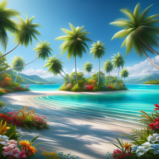 Tropical Island Bliss Painting Diamond Kit