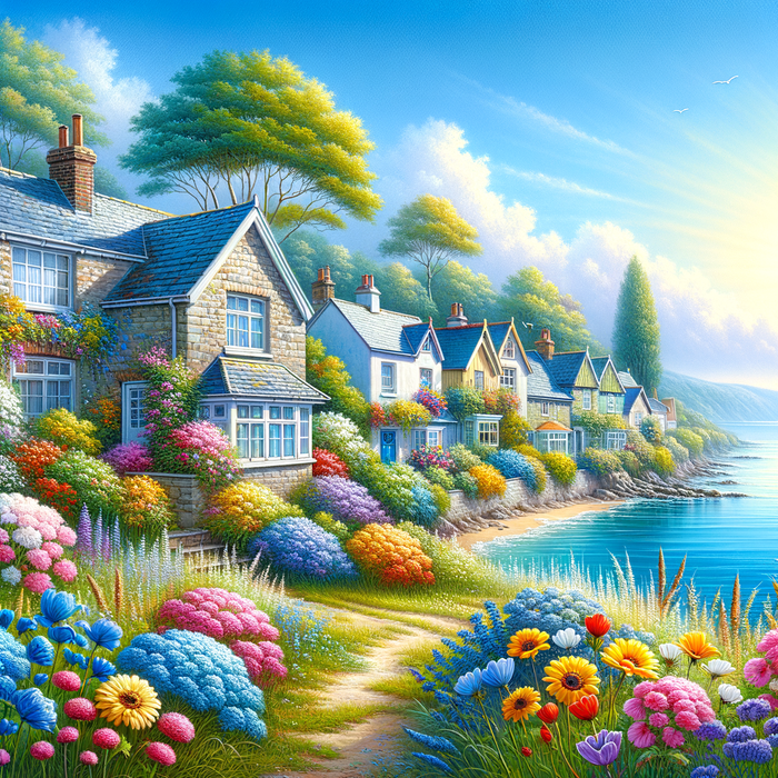 Lovely Coastal Cottages Paint By Color