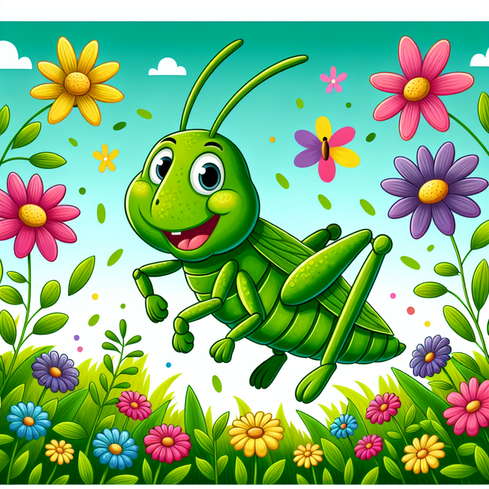 Giggly Grasshopper Paint By Color